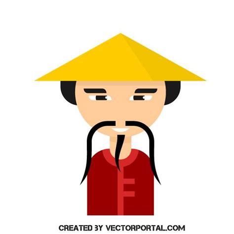 Chinese Man Vector Image Man Vector Chinese Man Vector Images
