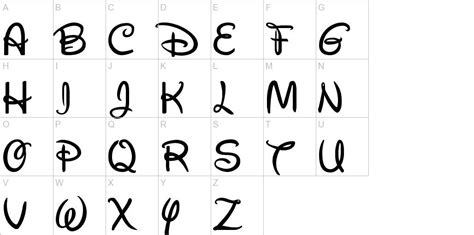 Free Disney Font Jennay For Your Mouse Y Party Editing