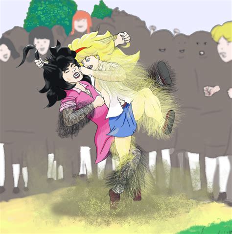 2 very hairy girls fight at school continued by philliser on deviantart