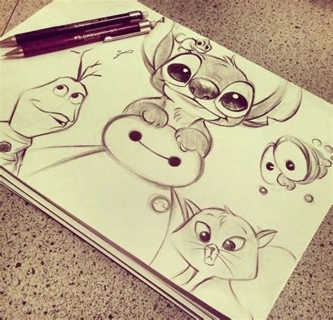 Cute Disney Pencil Drawings