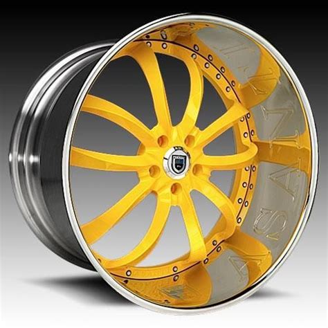 Asanti Wheels Rims Elt503 22 24 Inch Yellow Wheel Rims Car Wheels