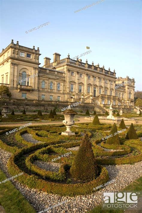 Harewood House Stately Home On Harewood Estate North Of Leeds Stock