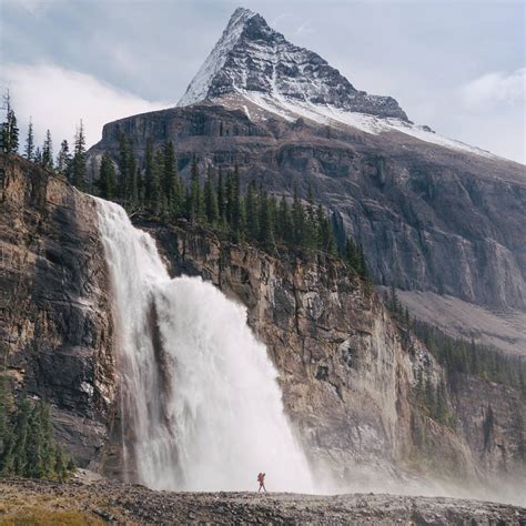 The Stunning Emperor Falls In Mount Robson Provincial Park