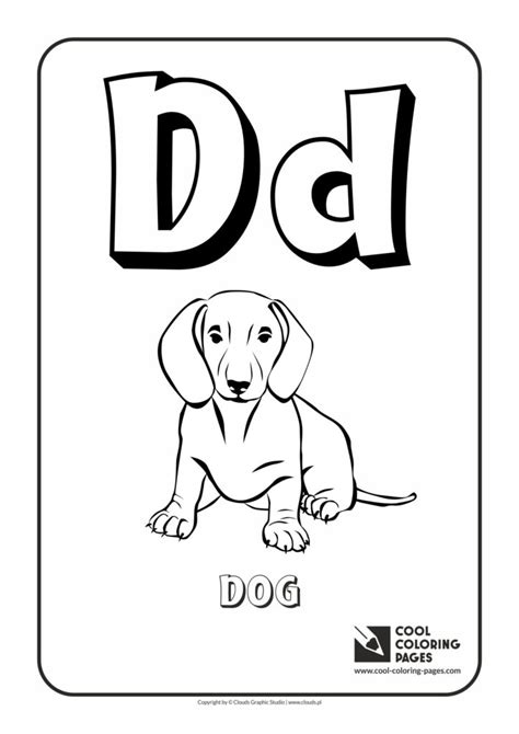 Cool Coloring Pages Letter D Coloring Alphabet Cool Coloring Pages
