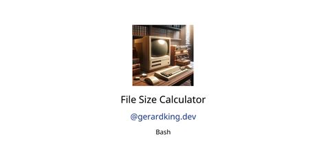 File Size Calculator Gpts Author Description Features And Functions