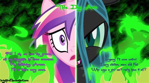 queen chrysalis this day aria princess cadence wallpaper queen chrysalis princess cadence