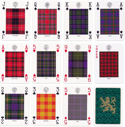 Clans And Tartans Of Scotland The World Of Playing Cards