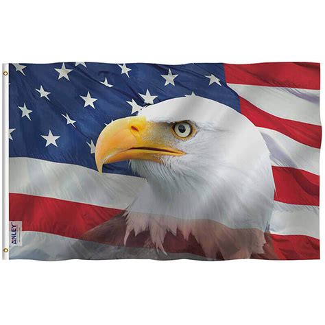 Bald Eagle American Flag Usa Anley Flag Store
