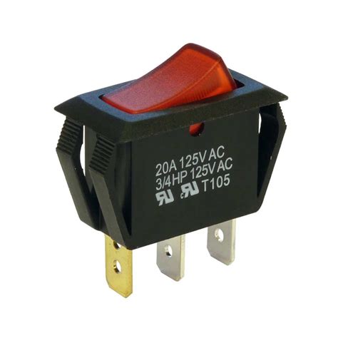 Qty1pc Sci R13 258 10v 250v On Off Red Lighted Switch 3feet Global