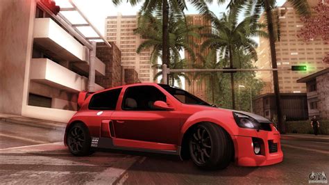 Прямые интернет видео трансляции спортивных матчей: Renault Clio V6 Sport Track Car for GTA San Andreas