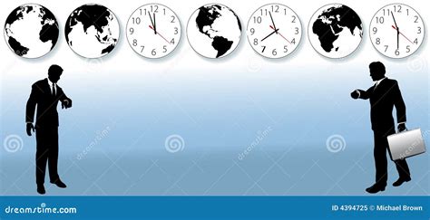 World Business People Time Zone Travel Clock Royalty Free Stock Photo