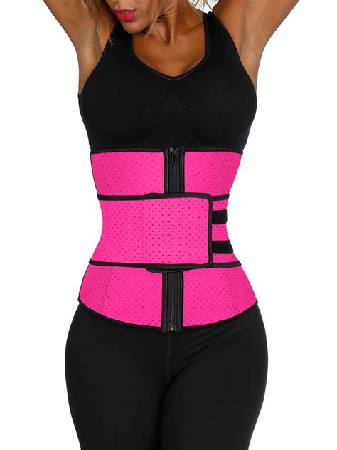 Loverbeauty Sweat Waist Trainer Plus Size Latex Waist Cincher