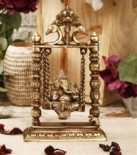 Sign up newsletter for the latest collection solid brass vintage antique style inspiration,styling home decor hardware. Brass Ganesha on Jhula | Indian home decor, Ethnic home ...
