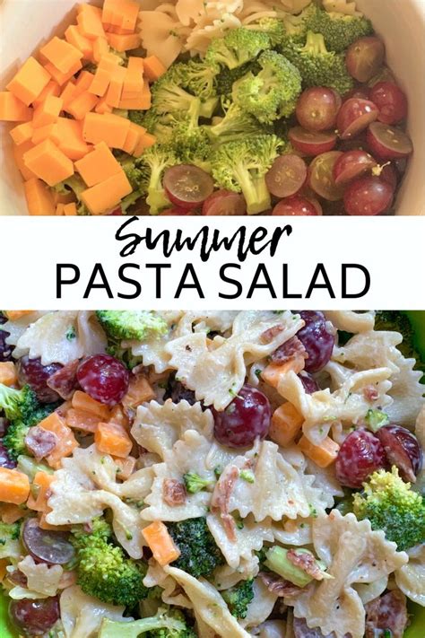 Just before you're ready to serve, bring a large pot of salted water to a boil. Summer Pasta Salad - a quick and easy salad | Georgia Girl ...