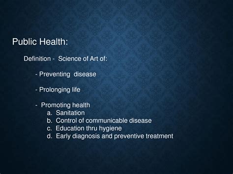 Solution Public Health Principles Of Disease Studypool