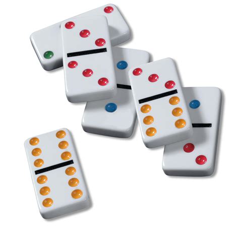 Cardinal Double 12 Color Dot Dominoes In Collectors Tin