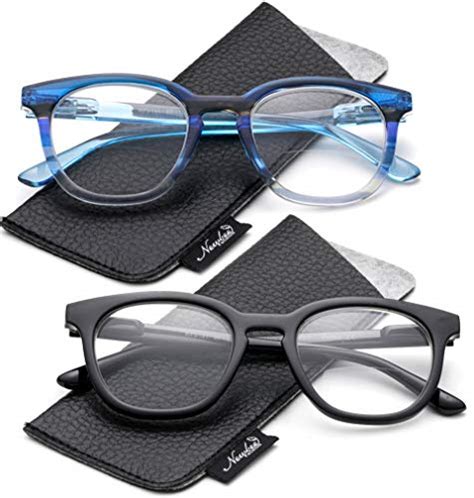 Newbee Fashion Reading Glasses 2 Value Pack Bifocal Reading Glasses Oversized Round Frame