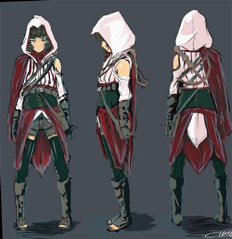 11 Anime Outfits Female Assassin Character Outfits Character Art Assassins Creed Outfit