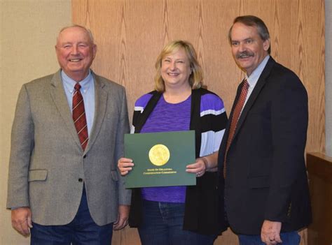 Service Award Jeri Fleming 10 Years Oklahoma Conservation Commission