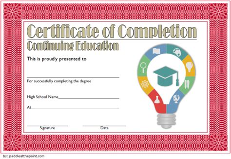 Ceu Certificate Template 7 Great Education Designs
