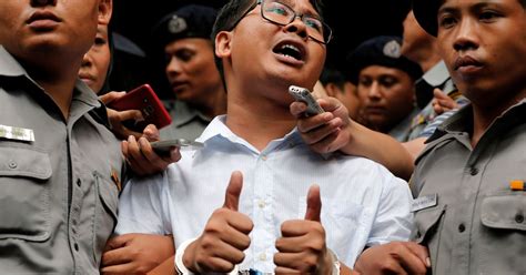 Reuters Myanmar Reporters Jailed For Seven Years In Landmark Secrets Case Huffpost Uk News