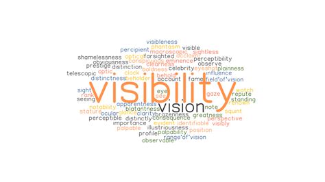 VISIBILITY: Synonyms and Related Words. What is Another Word for VISIBILITY? - GrammarTOP.com