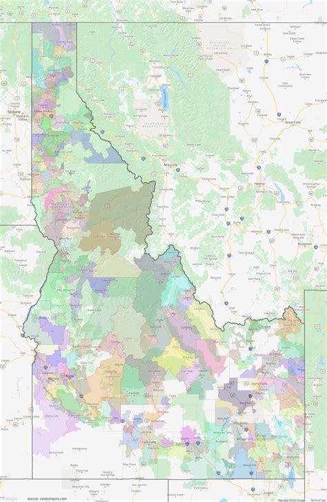 Idaho Zip Code Map With Counties Zip Code Map County Map Prints Sexiz Pix