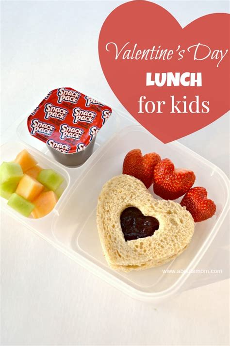 A Sweet Valentines Day Lunch For Kids About A Mom