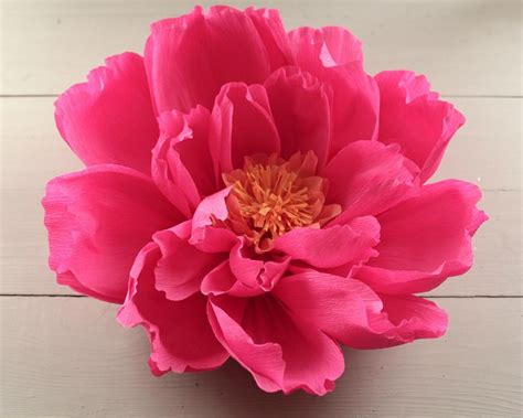 They are a thoughtful hand made gift that is easy to customize, looks beautiful, and can last a long time. Giant Paper Flower for a DIY Wedding Backdrop - Craft ...