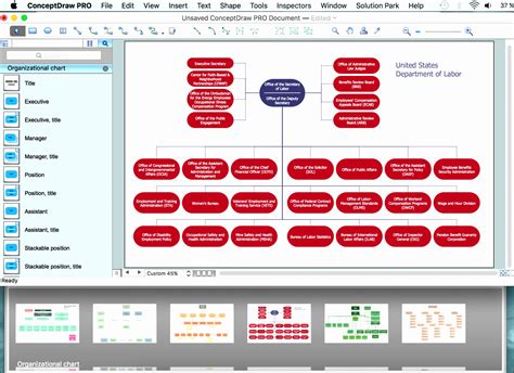 Creating An Organizational Chart Using Visio 2010 Organizational Chart