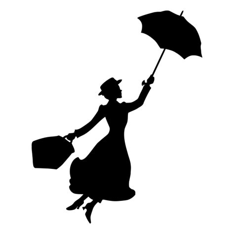 mary poppins silhouette png