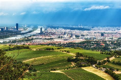 Vienna Cityscape Aerial View Stock Photo Download Image Now