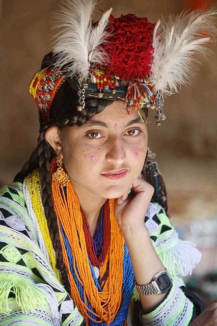 Unique Cultured Kalash Girls In Traditional Dressthis Culture Is One Of The Worlds Most