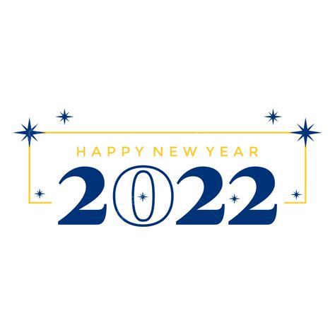 Cool 2022 Design With Blue Color Element 2022 Design Year Png And