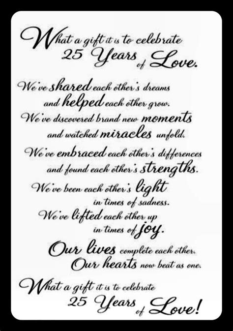 25 Years Of Marriage 25th Wedding Anniversary Quotes 25th