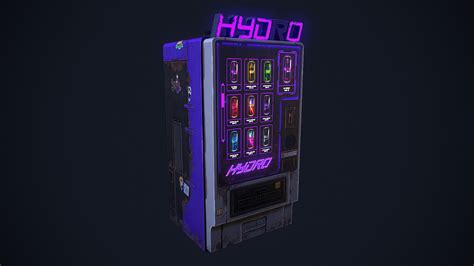 Cyberpunk Vending Machine By Maximilian Lesslestylized Vending Machine