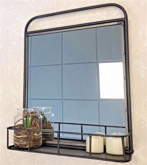 This innovative design makes cubiko ideal for storing bathroom accessories. Wall Mirror Bathroom Storage Shelf Display Industrial ...