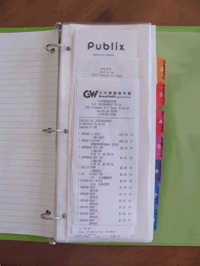 Organize Your Receipts The Easy Way Paper Organization Budget