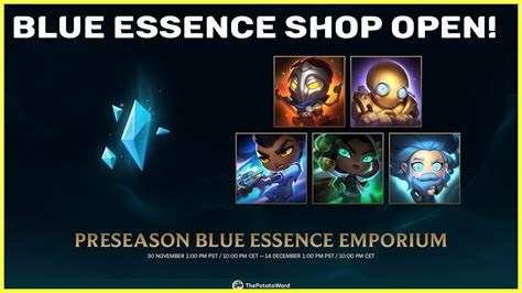 Blue Essence Shop Now Open League Of Legends Youtube