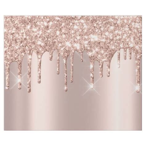 Pink Rose Gold Blush Spark Powder Drips Glitter Wrapping Paper Zazzle