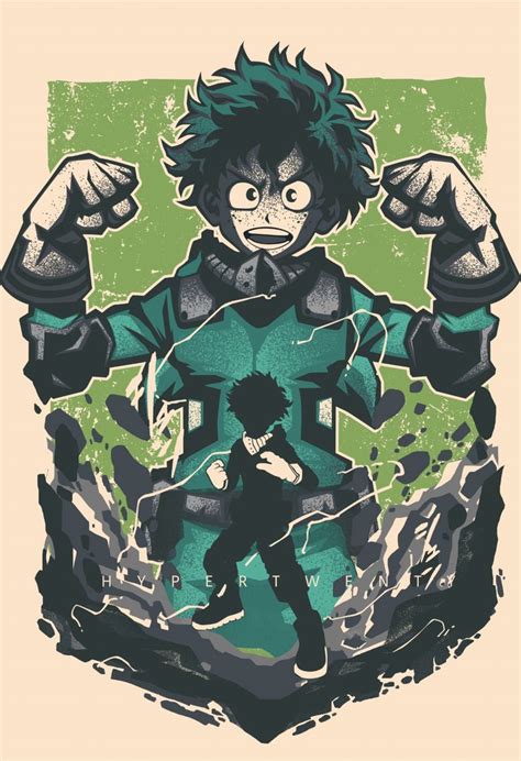 Izuku Chan Poster By Hyper Twenty Displate Anime My Hero