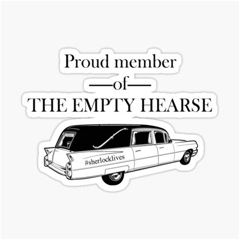 Proud Member Of The Empty Hearse Sticker By Potionowl203 Redbubble