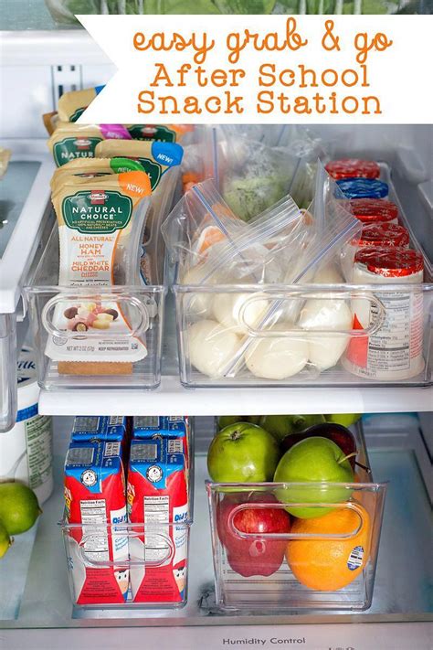 Easy After School Snack Ideas How To Make A Grab And Go Snack Station