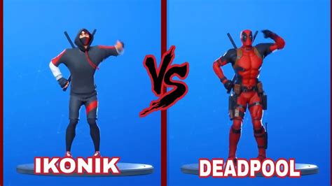 Ikonik Vs Deadpool Mejoroes Bailes De Fortnite Youtube