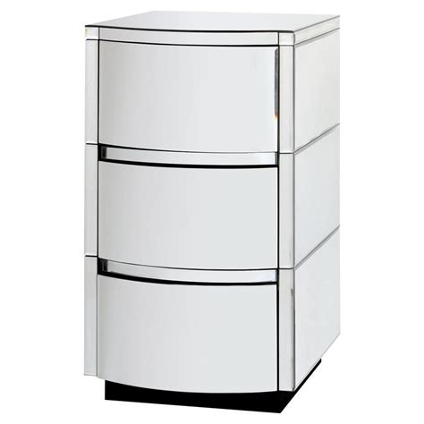 We also appreciate the white ceiling, which contributes to the room's bright and airy vibe. Mervin Modern Curved Art Deco Mirrored Nightstand ...