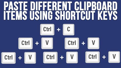 Setup Shortcut Keys To Paste Selected Clipboard Items As Needed Youtube