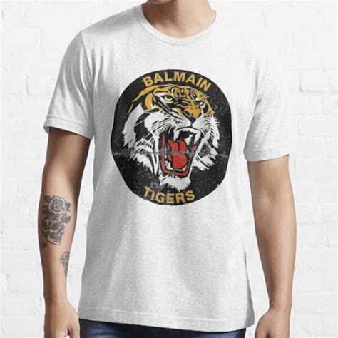 Retro Balmain Tigers Tee T Shirt For Sale By Harbidge Redbubble