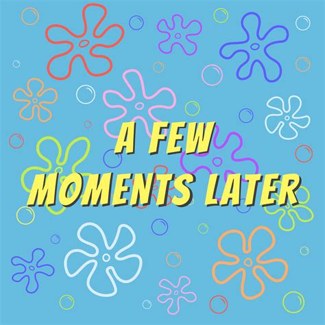 A Few Moments Later Background With Flowers And Bubbles Vector