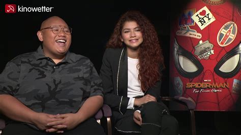 Interview Jacob Batalon And Zendaya Spider Man Far From Home Youtube