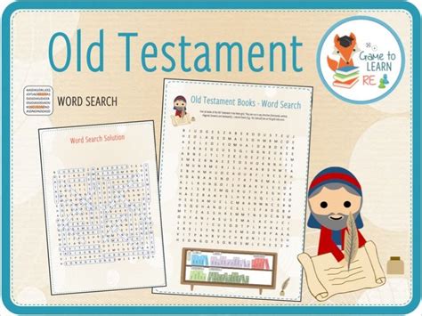 Old Testament Books Word Search Teaching Resources